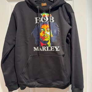 Bob Marley Graphic Black Hoodie